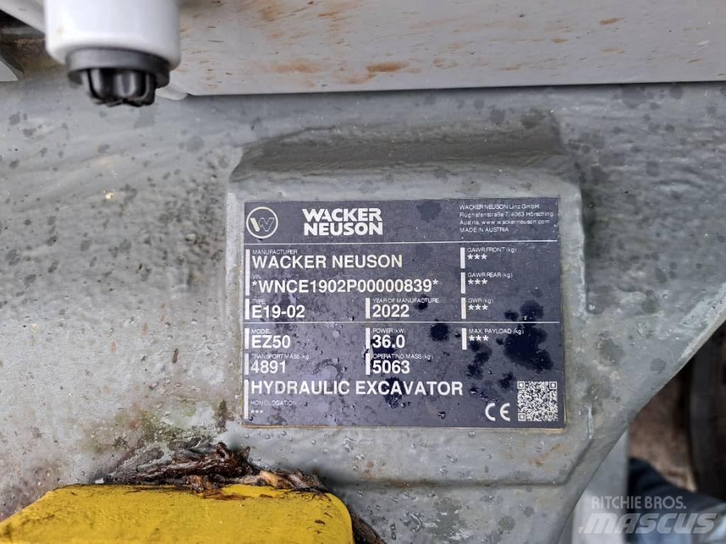 Wacker Neuson EZ50 Crawler Excavators