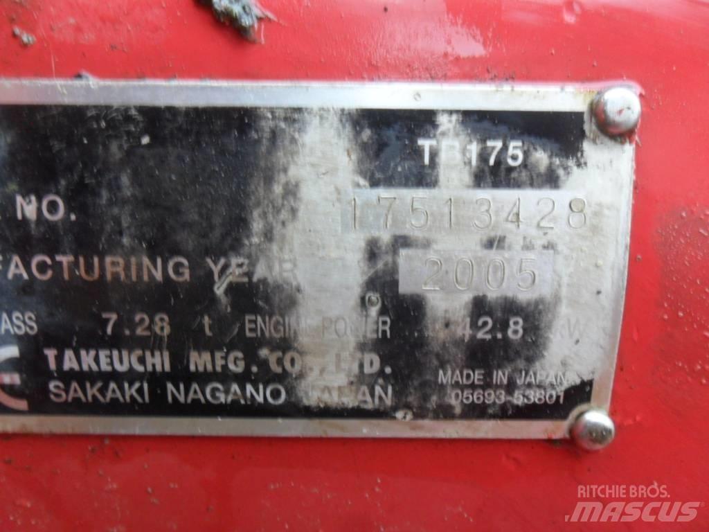 Takeuchi TB175 Mini excavators  7t - 12t