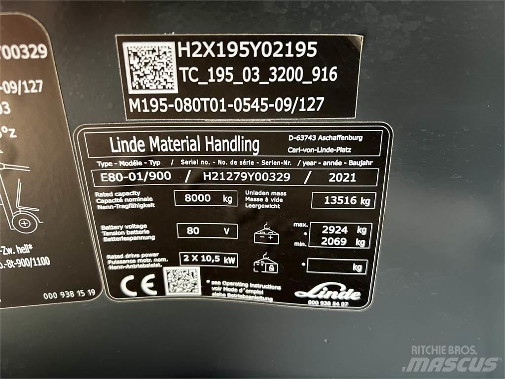 Linde E80/900 Electric Forklifts