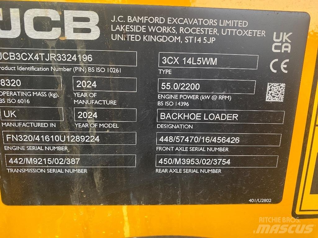 JCB 3 CX 14 Backhoe Loaders