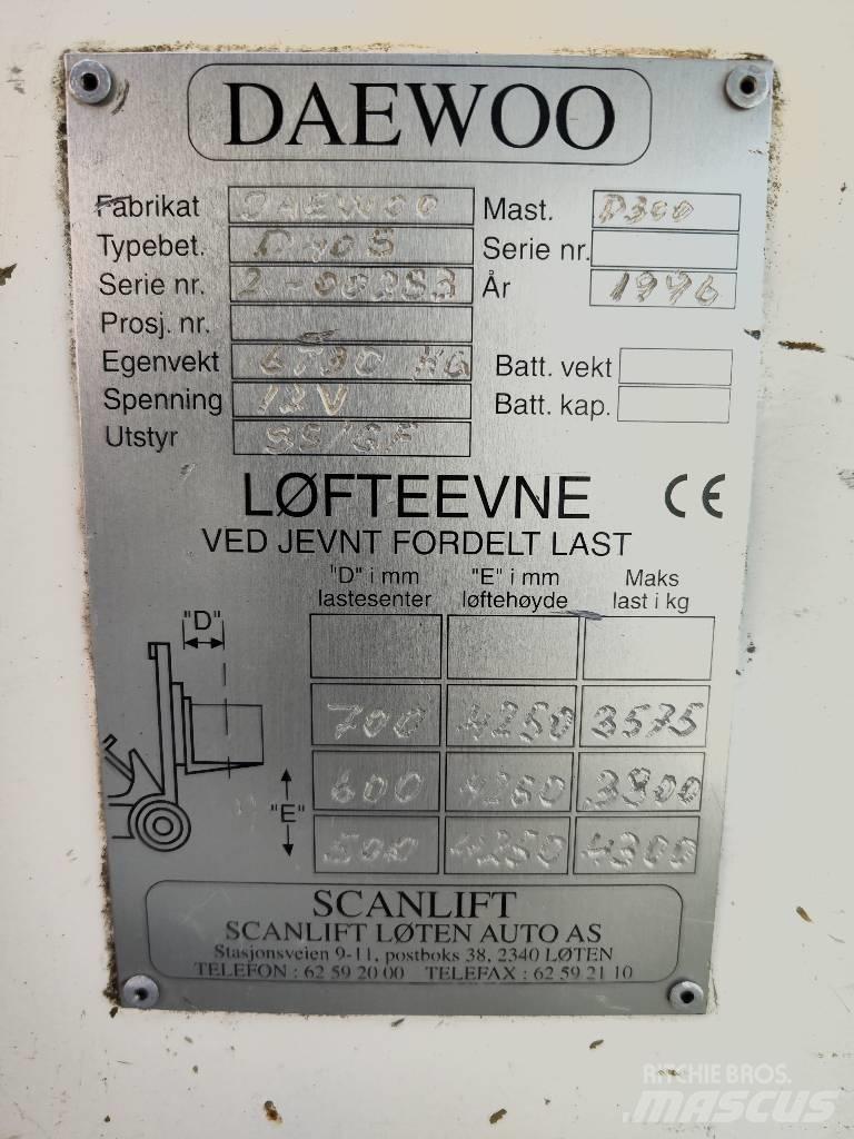Daewoo D 40 S Diesel Forklifts