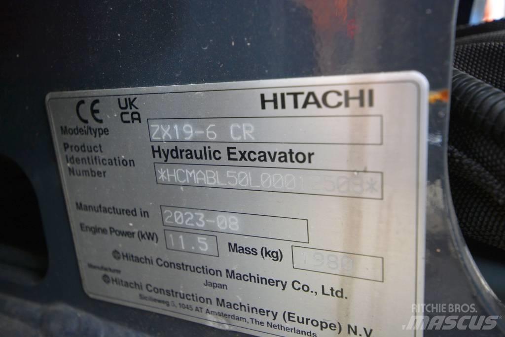 Hitachi ZX 19-6 Mini Excavators <7t (Mini Diggers)