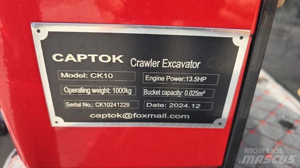 Captok CK10 Mini Excavators <7t (Mini Diggers)