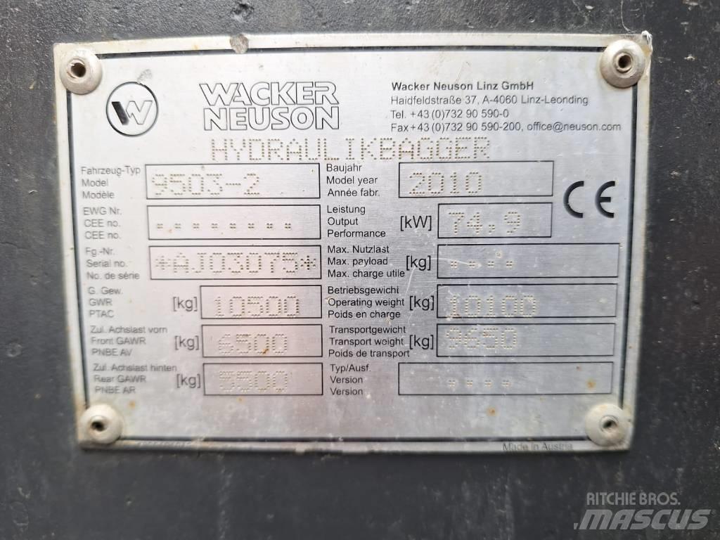Wacker Neuson 9503-2 Wheeled Excavators