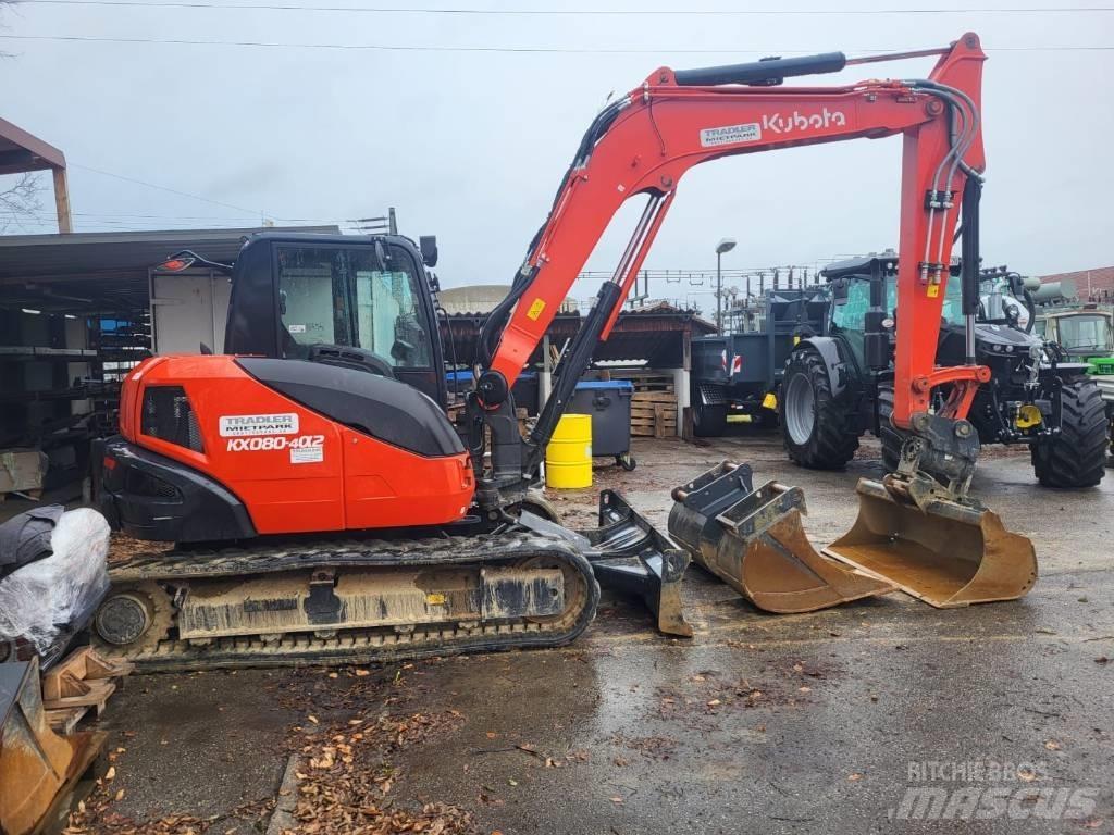 Kubota KX 080-4 Mini Excavators <7t (Mini Diggers)