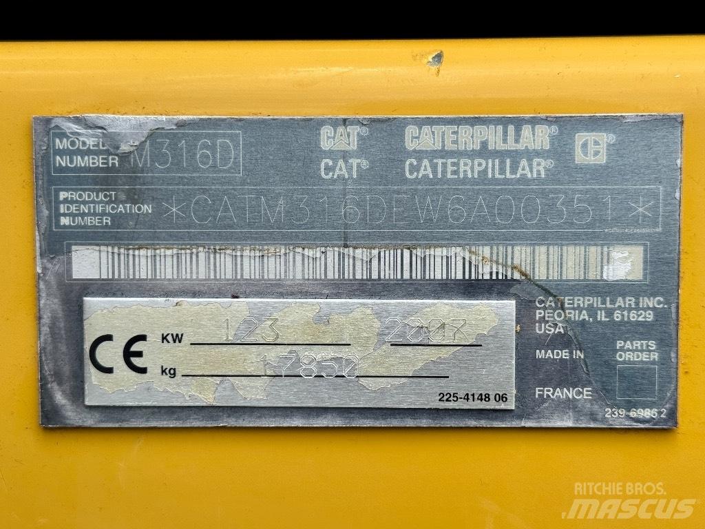CAT M 316 D Wheeled Excavators