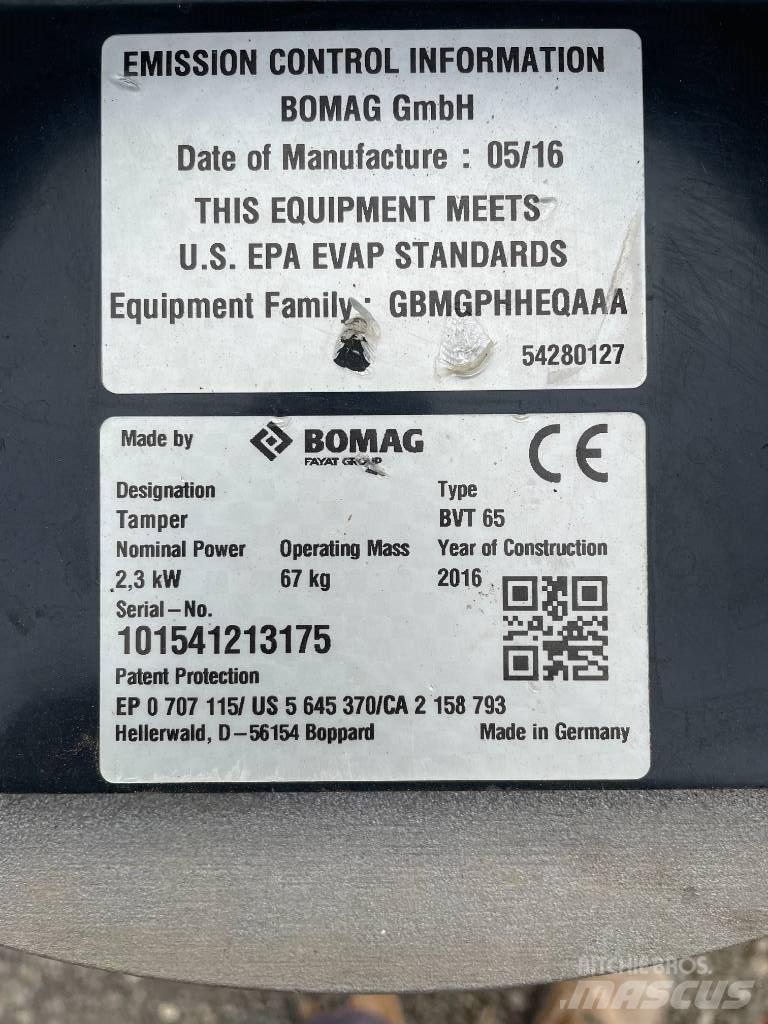 Bomag BVT 65 Plate Compactors