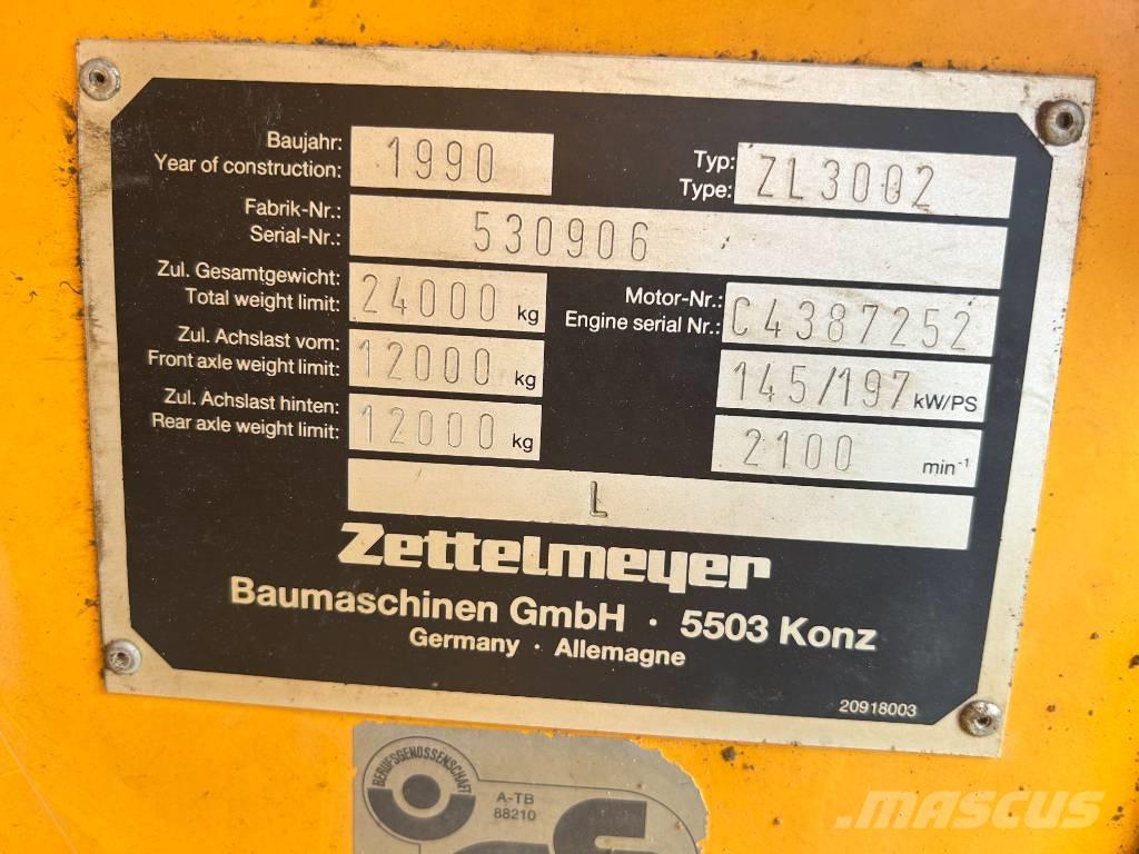 Zettelmeyer ZL 3002 Wheel Loaders