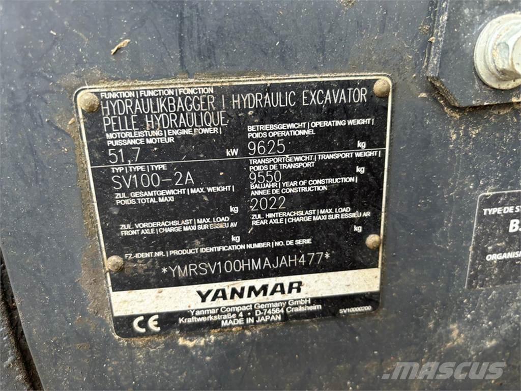 Yanmar SV100-2A Crawler Excavators