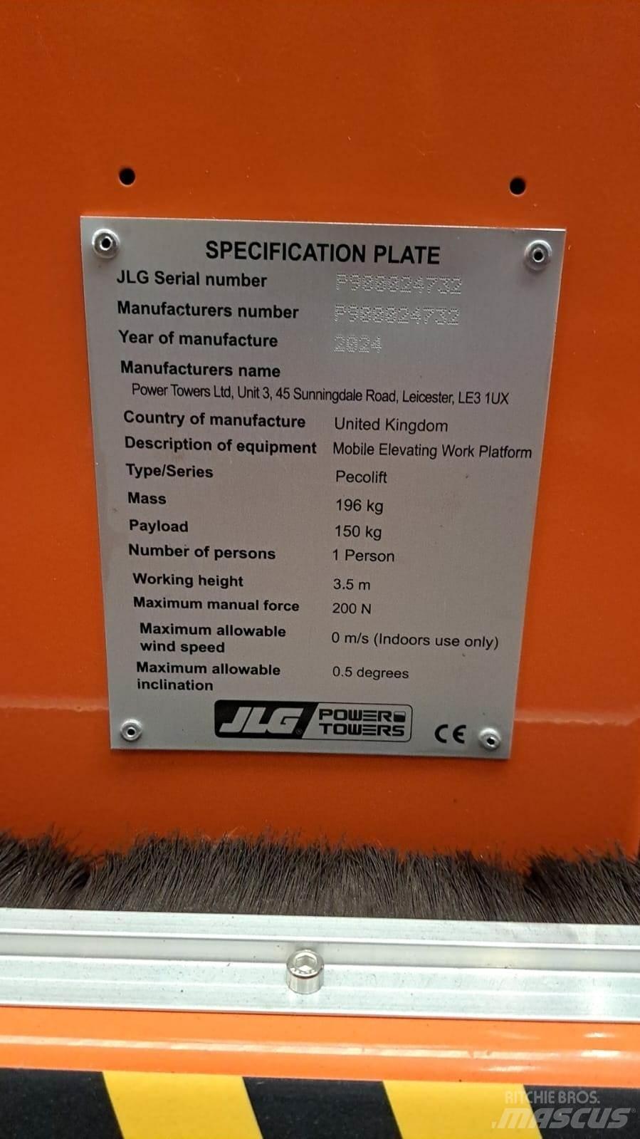 JLG Pecolift Other lifts and platforms