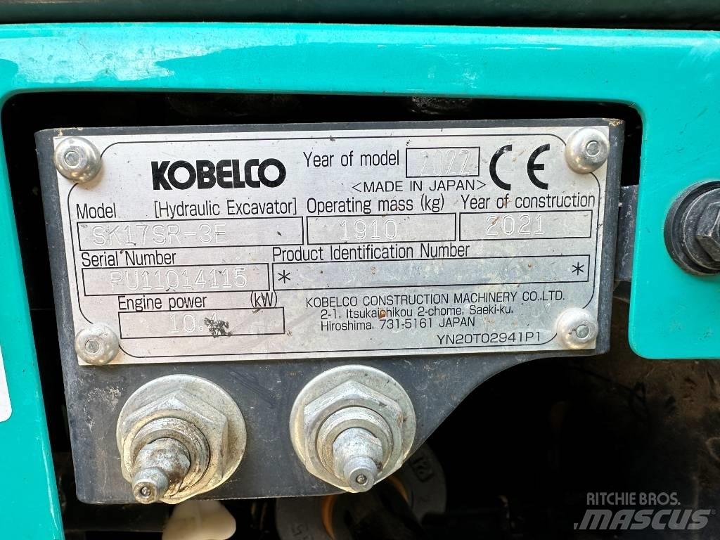 Kobelco SK17SR-3E Mini Excavators <7t (Mini Diggers)