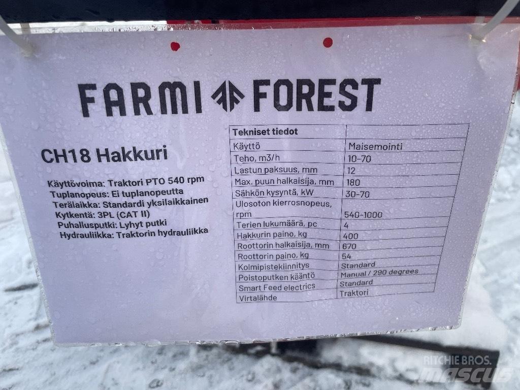 Farmi Forest CH18 Wood Chippers