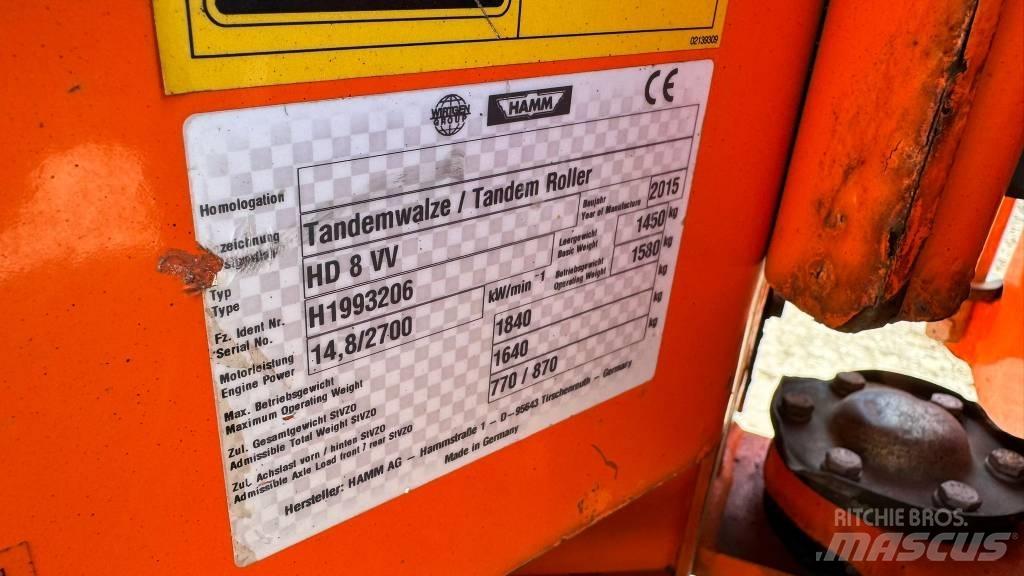 Hamm HD 8 VV Twin drum rollers