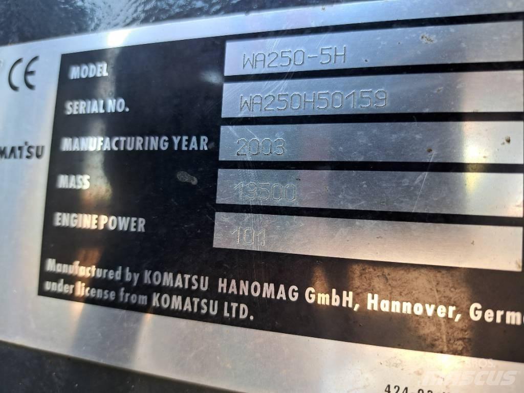 Komatsu WA 250-5H Wheel Loaders