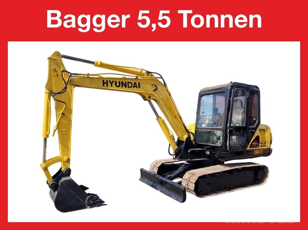 Hyundai R 155-7 Mini Excavators <7t (Mini Diggers)
