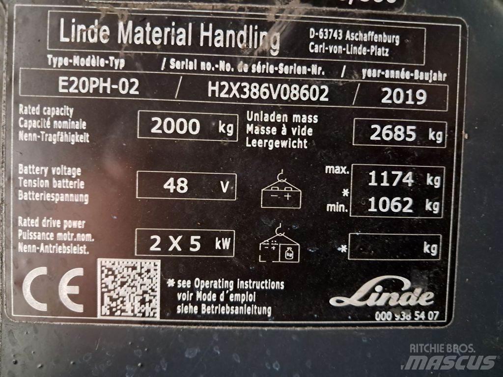 Linde E20PH-02 Electric Forklifts