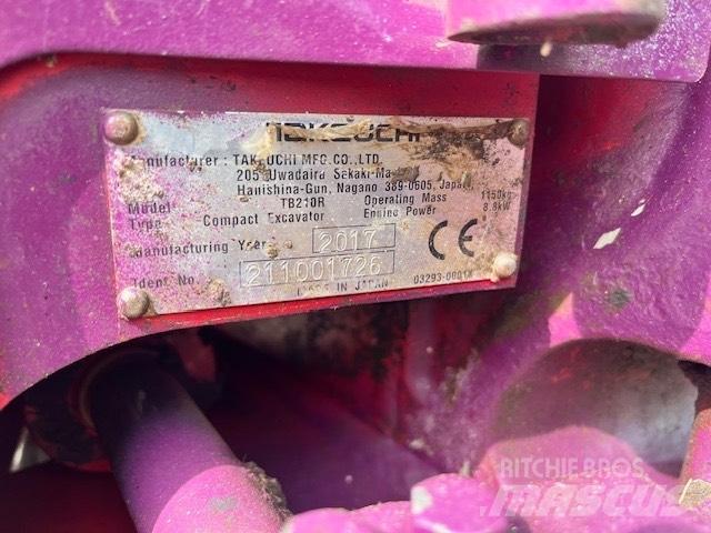 Takeuchi TB 210 Mini Excavators <7t (Mini Diggers)