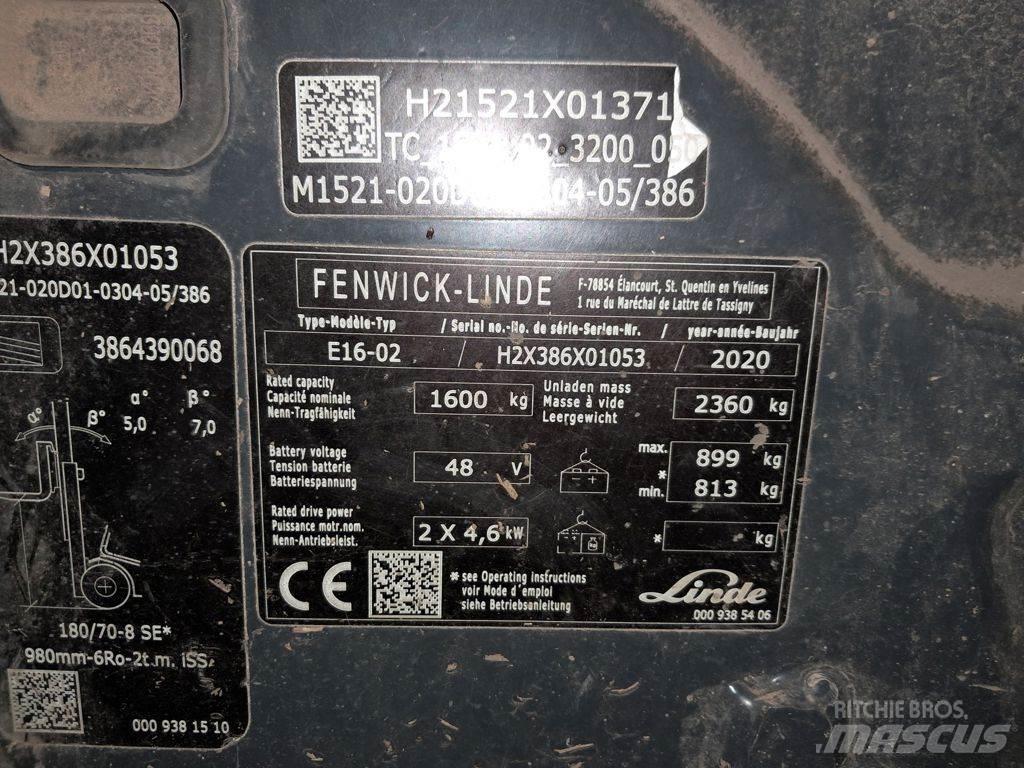 Linde E16-02 Electric Forklifts