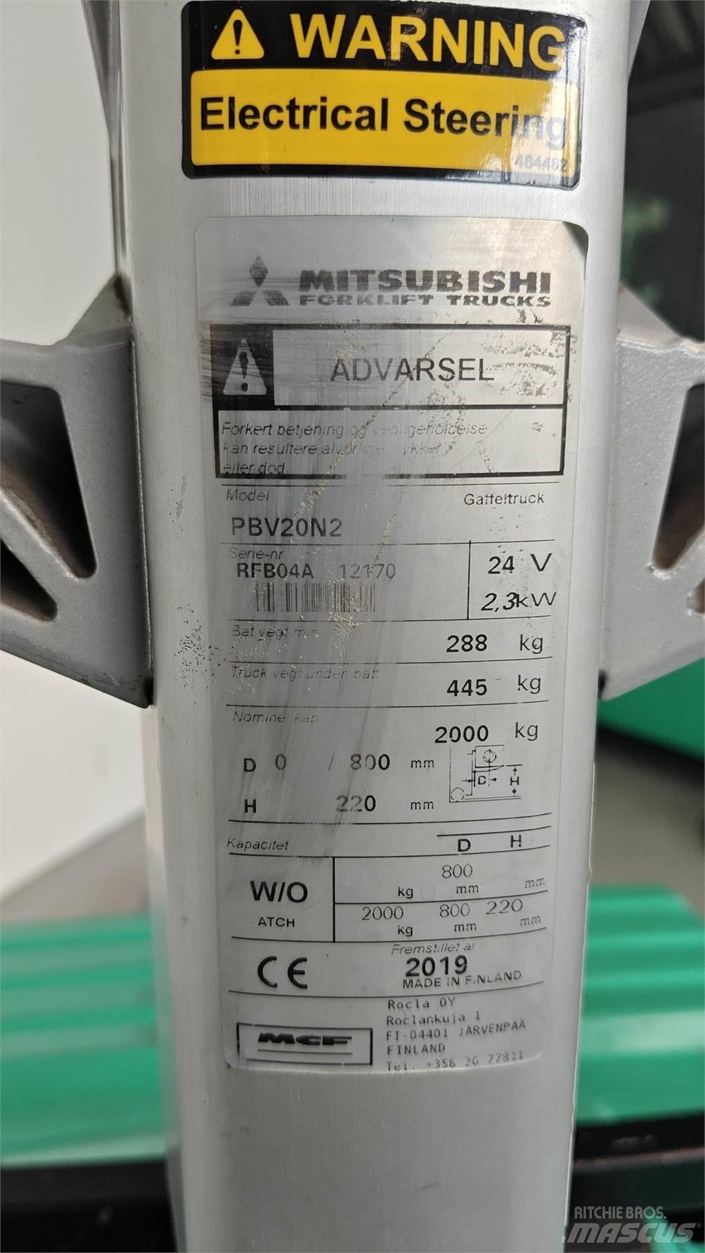 Mitsubishi PBV20N2 Misc Forklifts