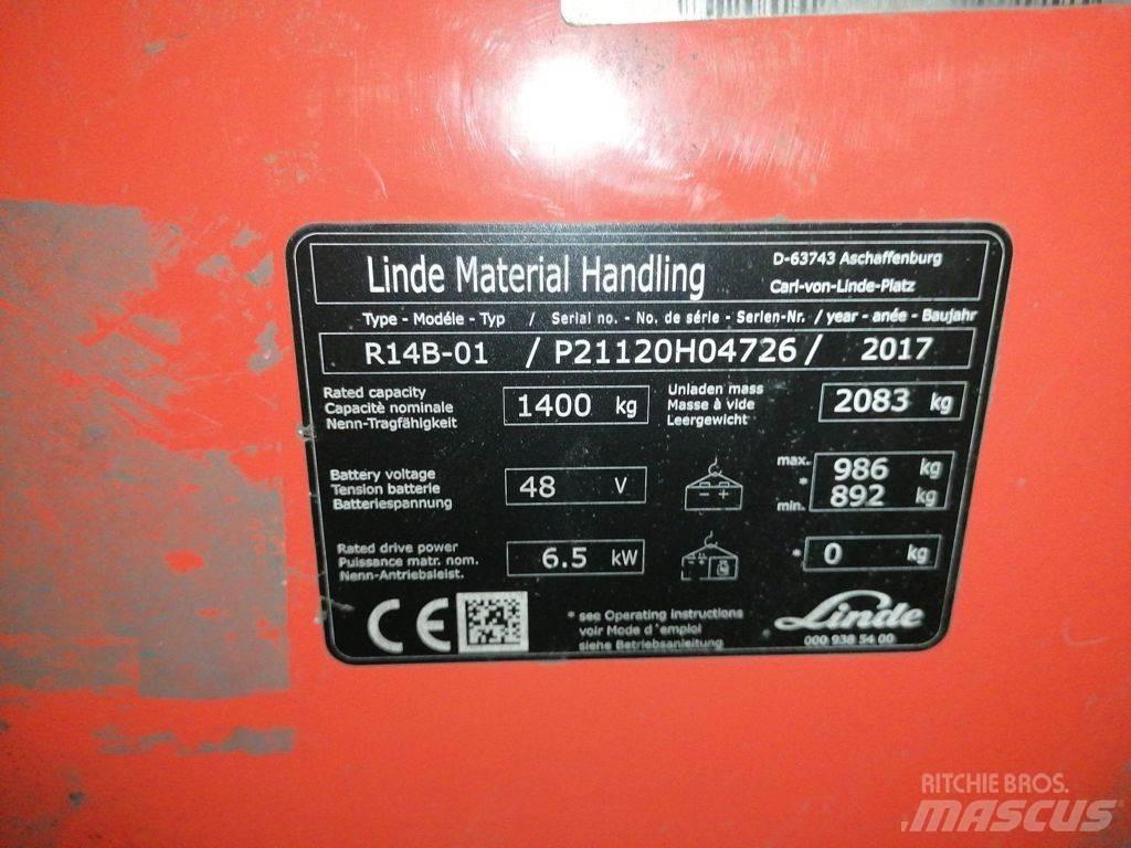Linde R14B-01 Reach trucks