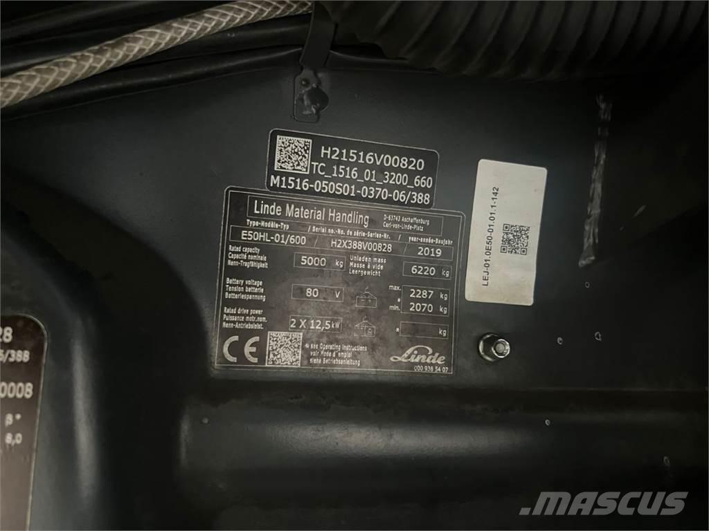 Linde E50HL-01 / 600 Electric Forklifts