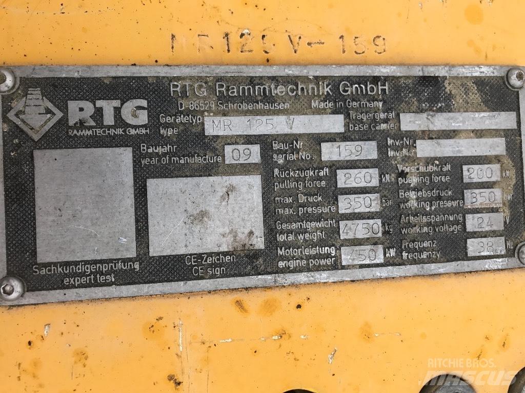 Bauer Vibro MR 125 V Piling Equipment Accessories / Spare Parts