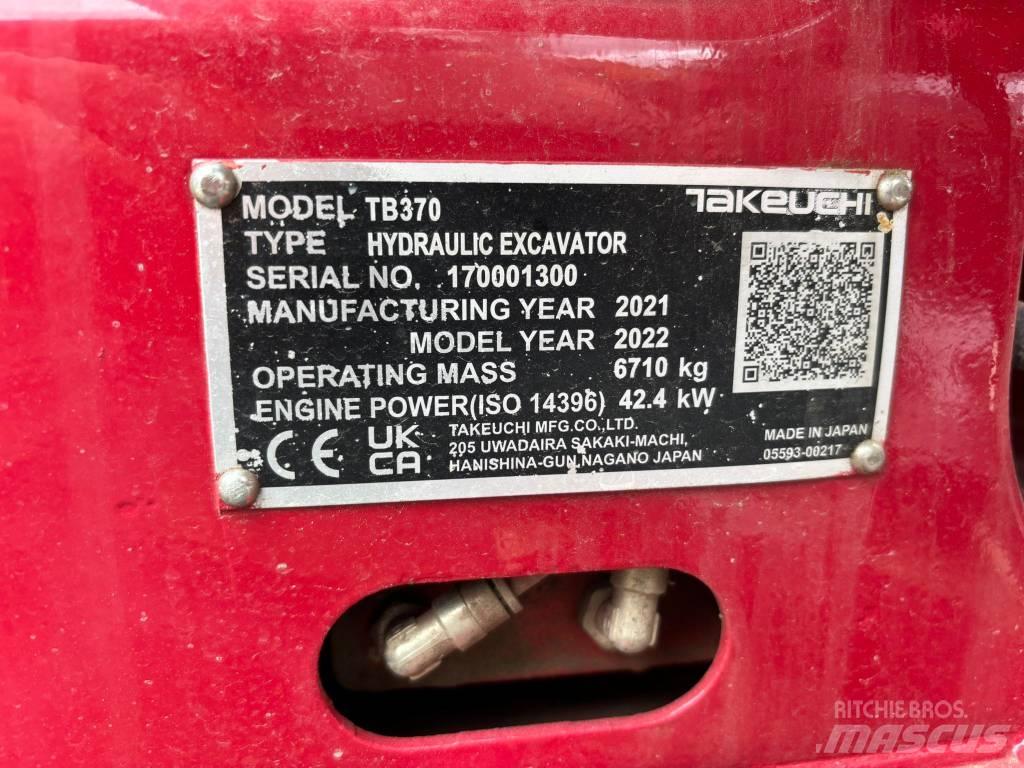 Takeuchi TB 370 Mini Excavators <7t (Mini Diggers)