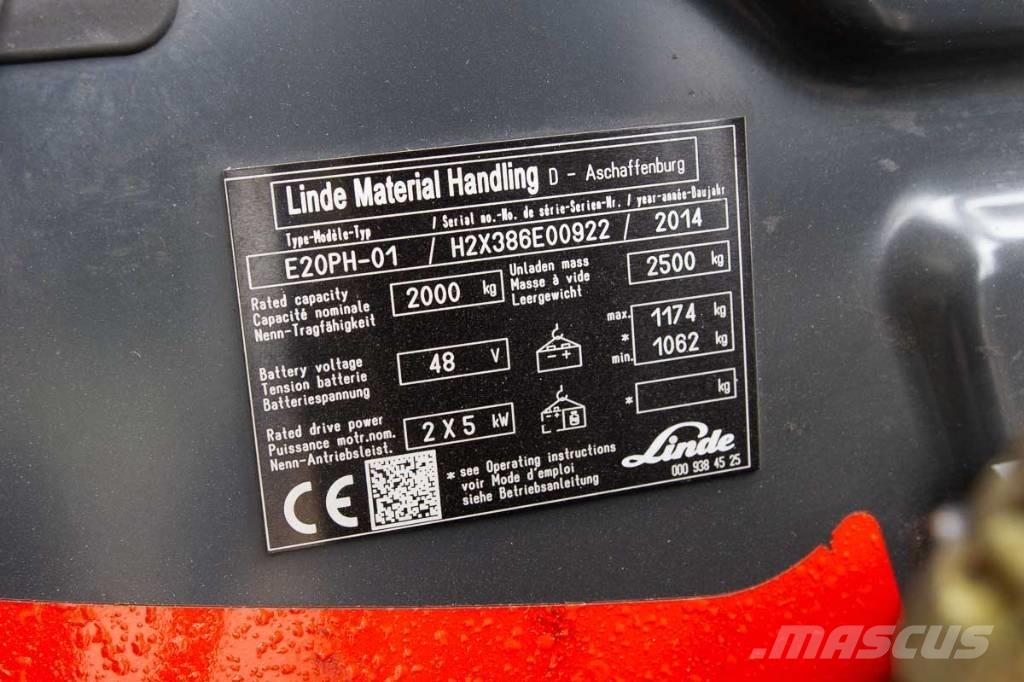 Linde E 20 Electric Forklifts