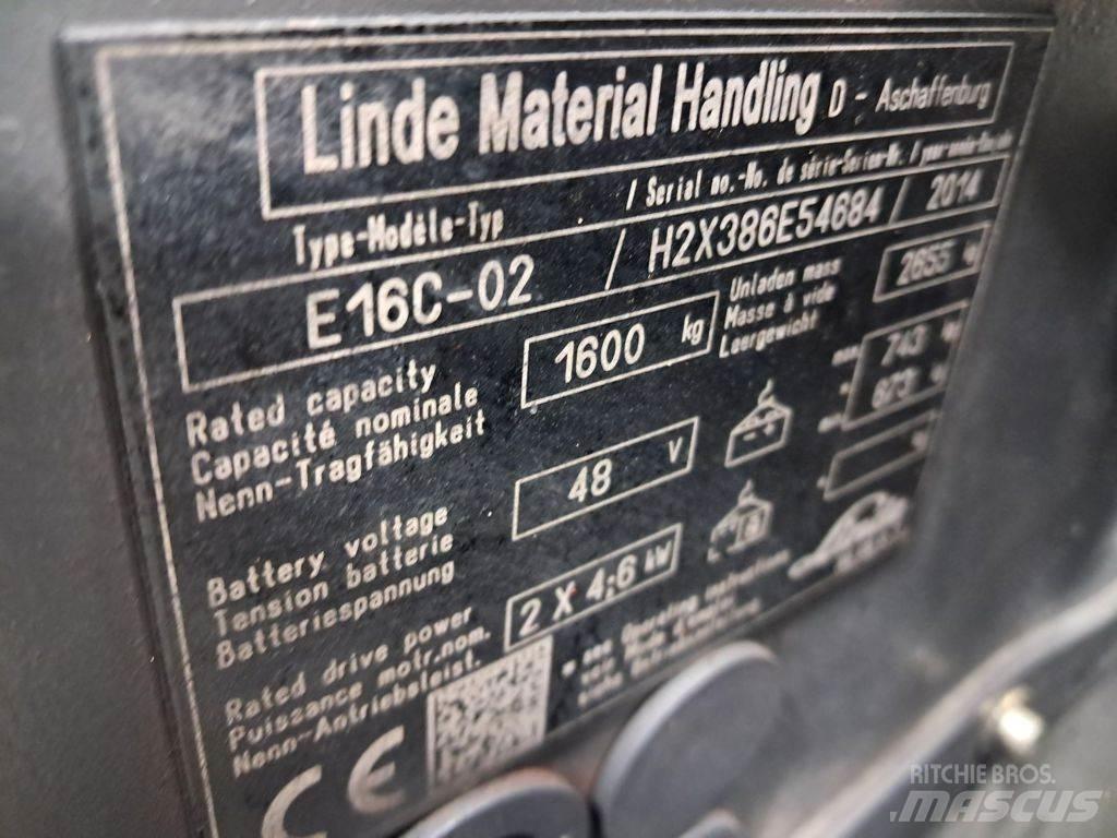 Linde E16C-02 Electric Forklifts