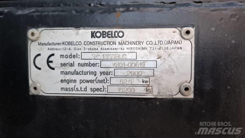 Kobelco SK 135 SR LC Crawler Excavators