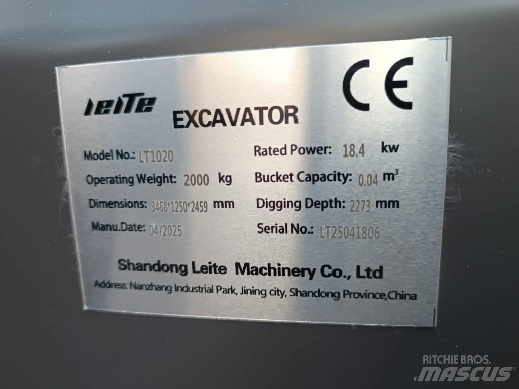 Minibagr Leite 2T Mini Excavators <7t (Mini Diggers)