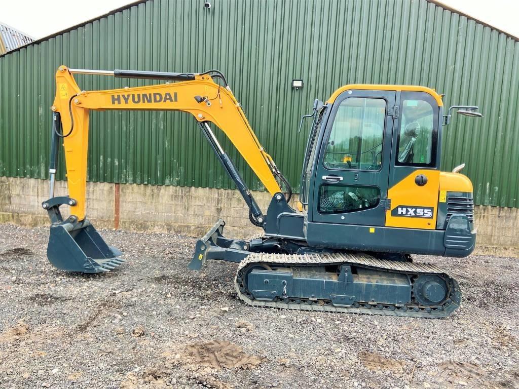 Hyundai HX55 Mini Excavators <7t (Mini Diggers)
