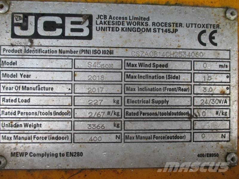 JCB S4550E Scissor Lifts