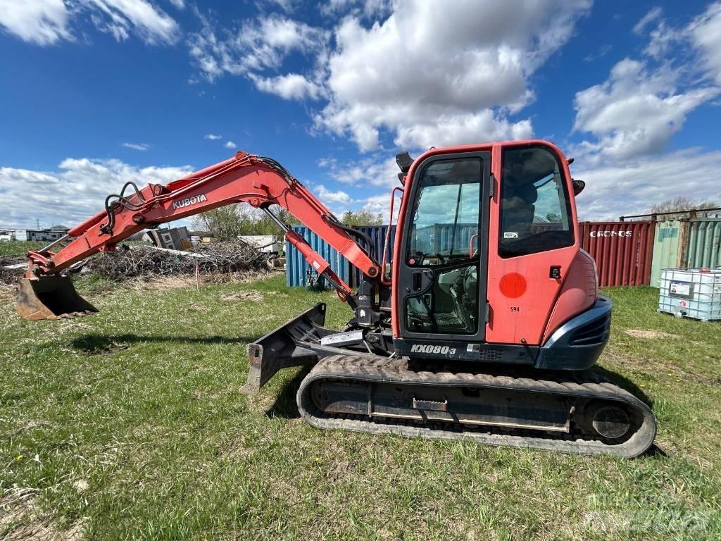 Kubota KX 080-3 Mini Excavators <7t (Mini Diggers)