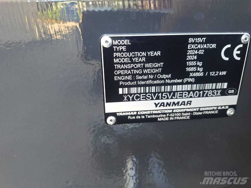 Yanmar SV 15 Mini Excavators <7t (Mini Diggers)