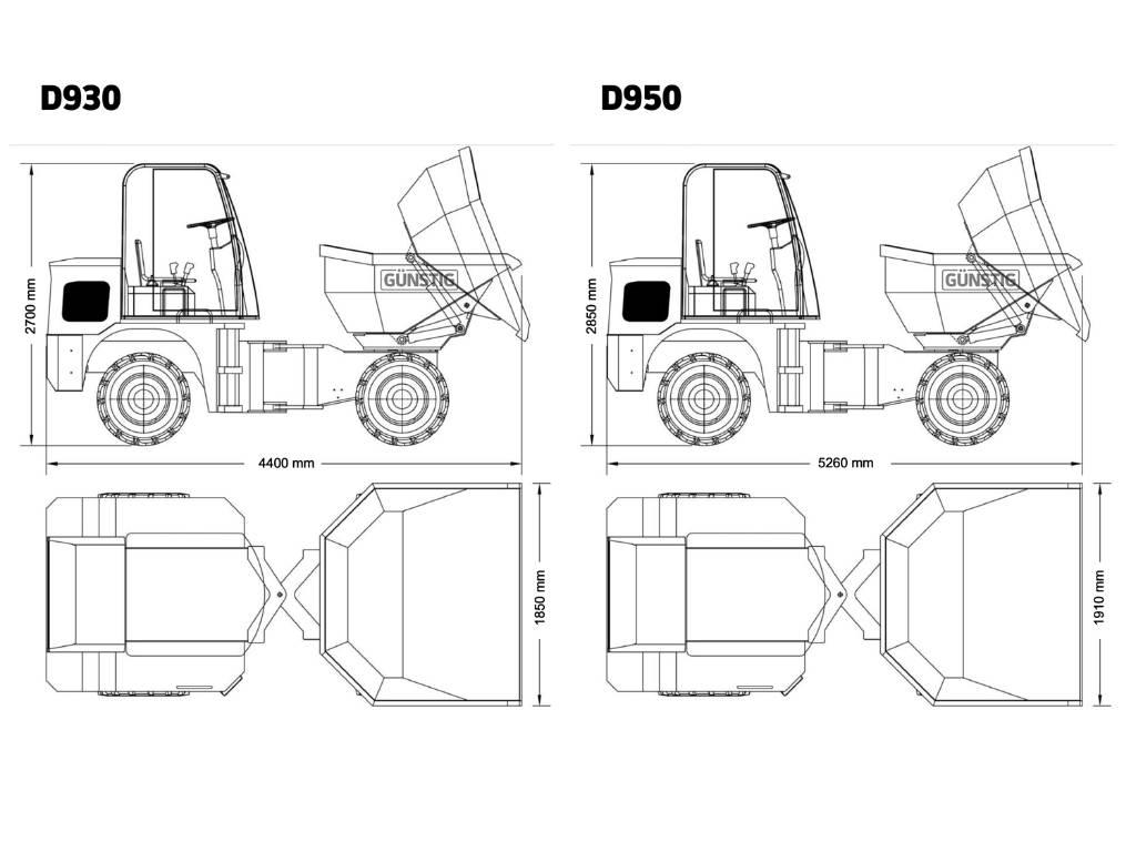 Günstig D950 Articulated Dump Trucks (ADTs)