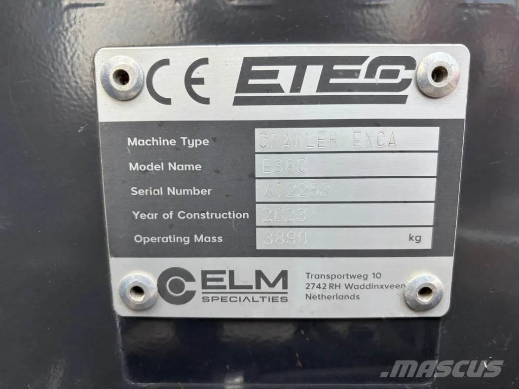 Etec E36C Mini Excavators <7t (Mini Diggers)