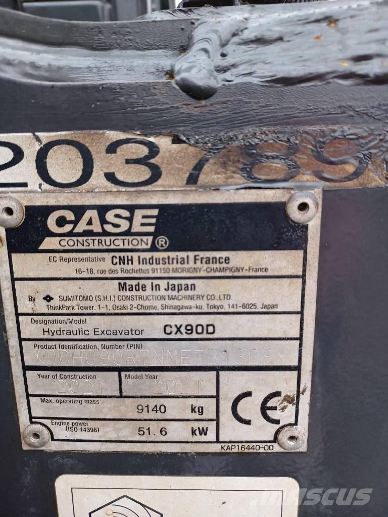 CASE CX 90 D Mini excavators  7t - 12t