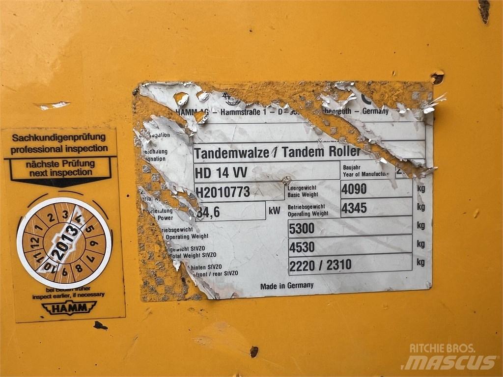 Hamm HD 14 VV Twin drum rollers