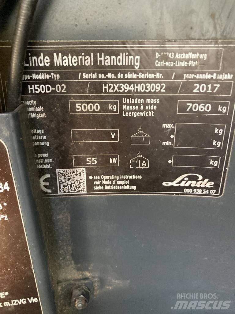 Linde H50D/394 Diesel Forklifts