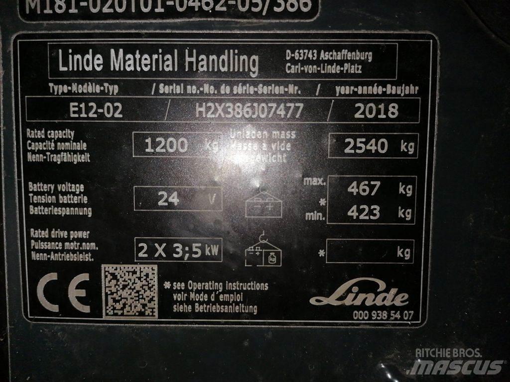 Linde E12-02 Electric Forklifts