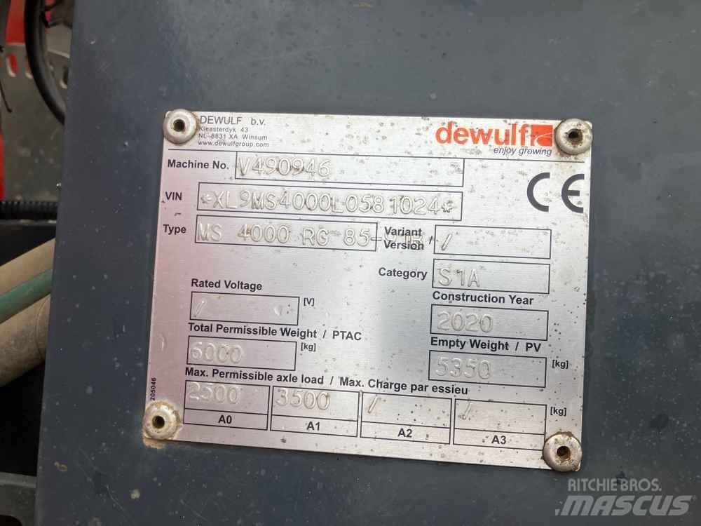 Dewulf MS4000 Potato Planters