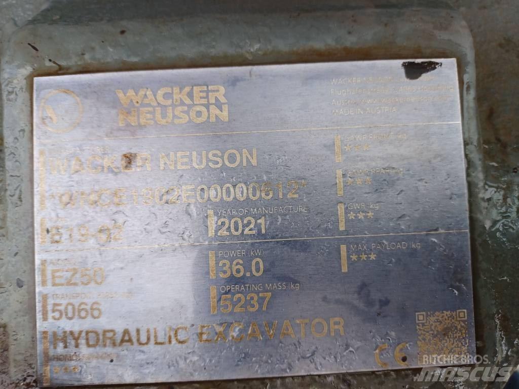 Wacker Neuson EZ50 Crawler Excavators