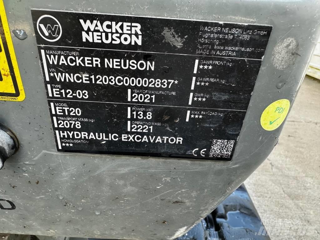 Wacker Neuson ET 20 Mini Excavators <7t (Mini Diggers)