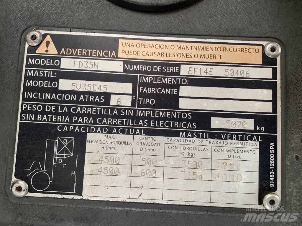 Mitsubishi FD35N Diesel Forklifts