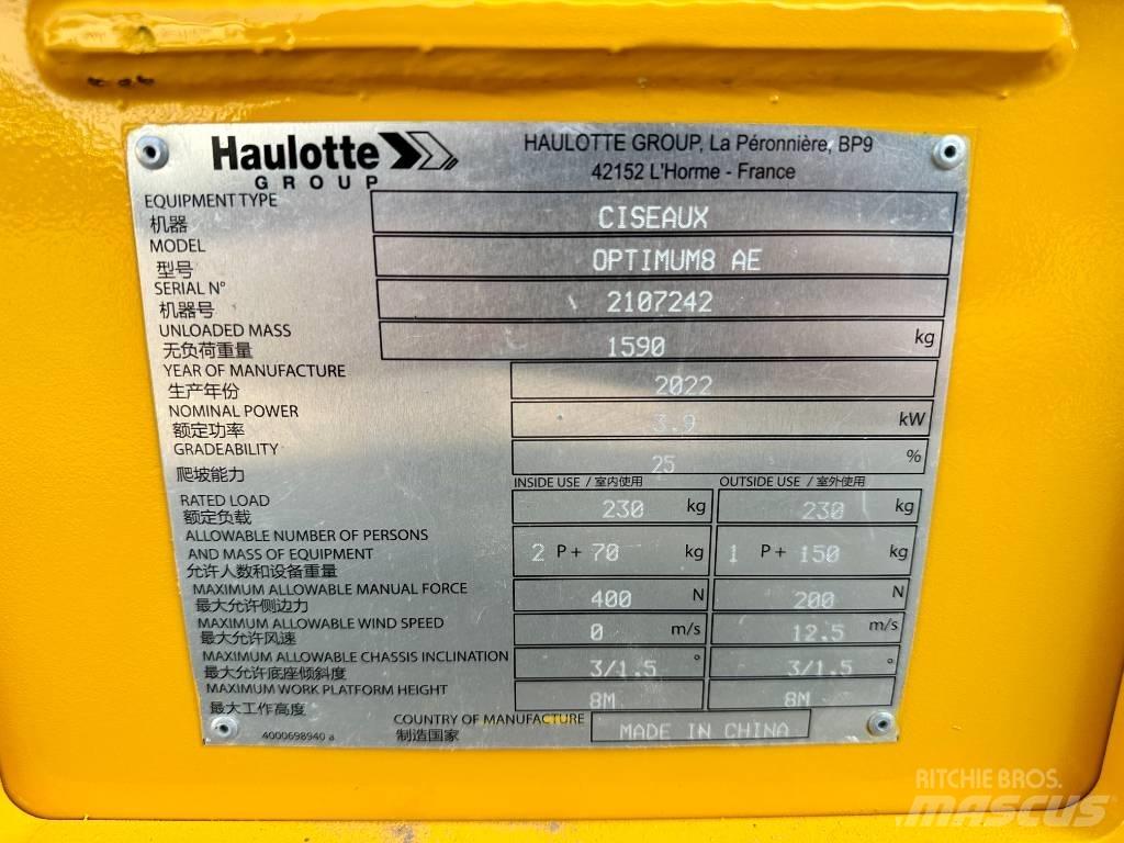 Haulotte OPTIMUM 8 Scissor Lifts