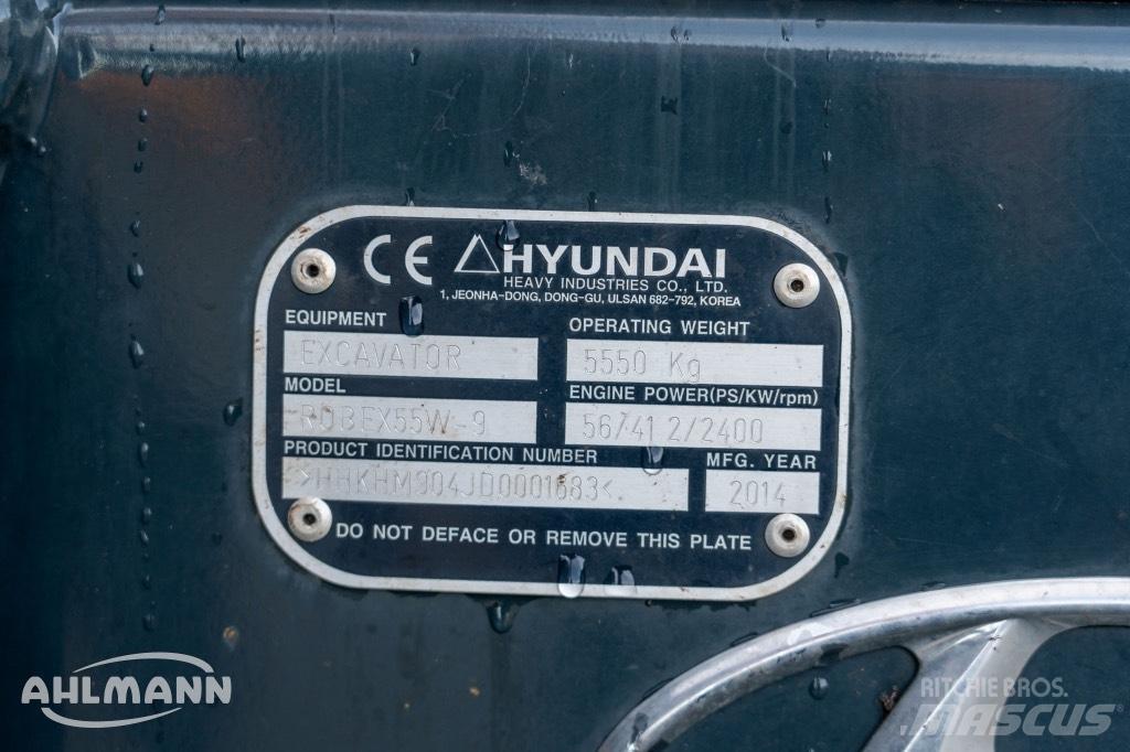 Hyundai R55W-9A Wheeled Excavators