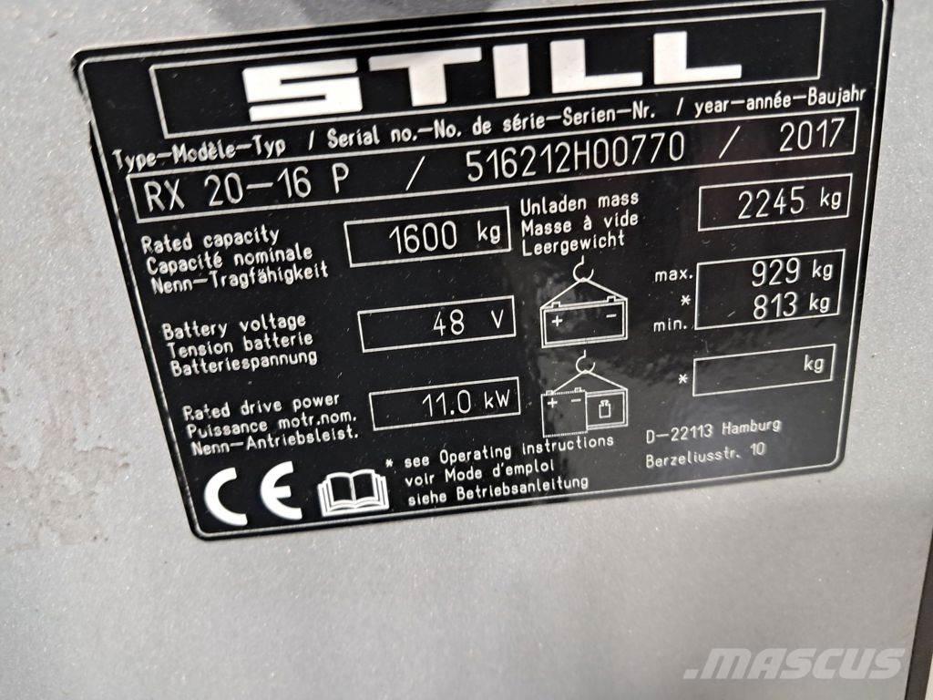 Still RX 20-16 P Electric Forklifts