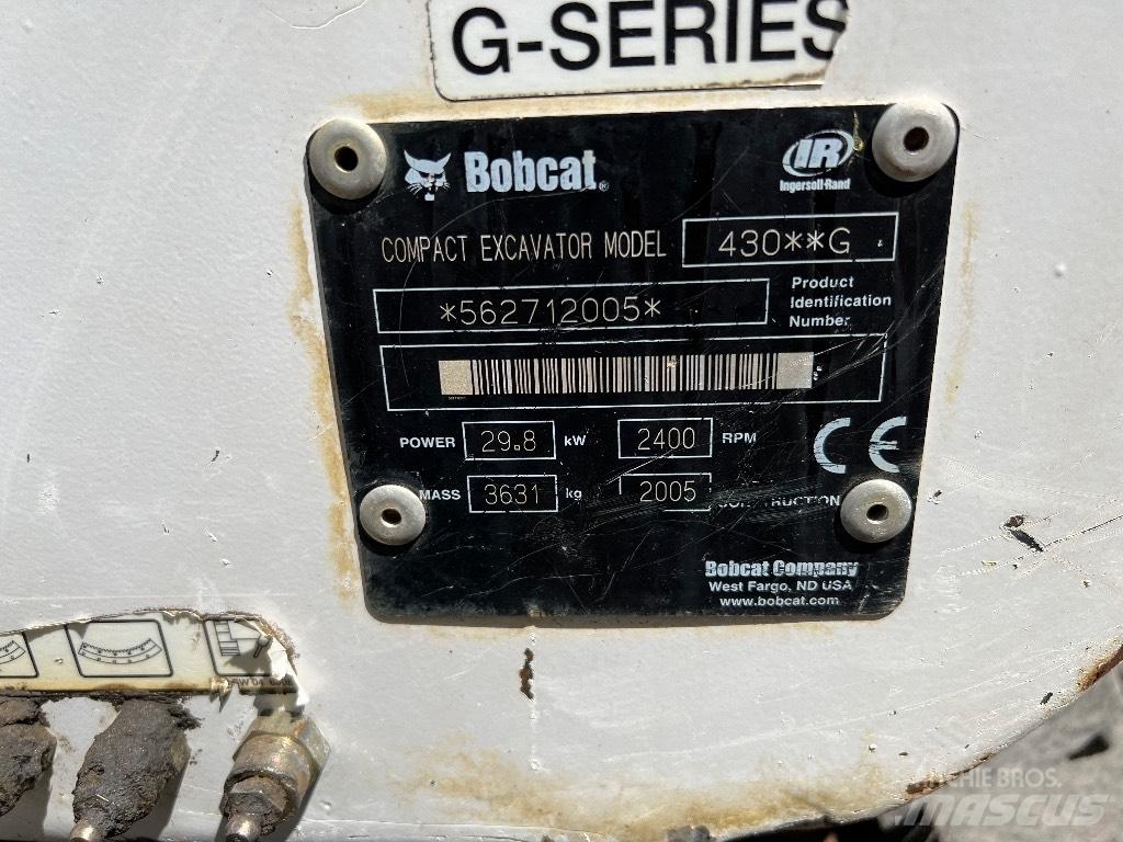 Bobcat 430 Mini Excavators <7t (Mini Diggers)