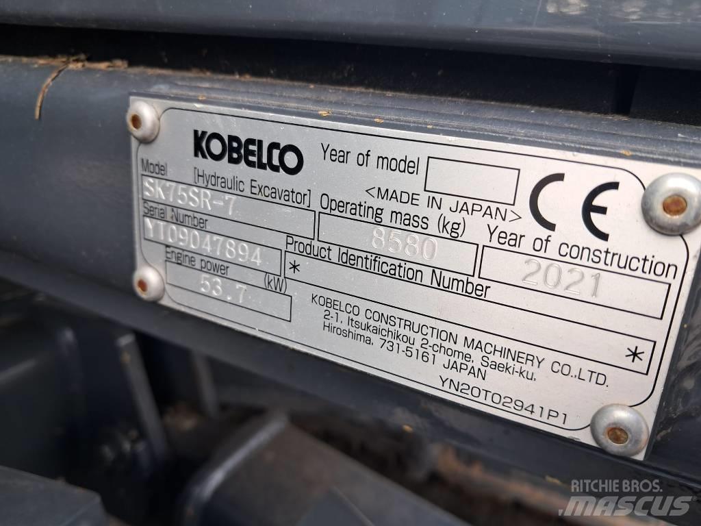 Kobelco SK75SR-7 Mini excavators  7t - 12t